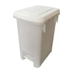 GENERICO - Basurero Papelera Pedal 10 Litros Oficina Baño Hermético BELUG