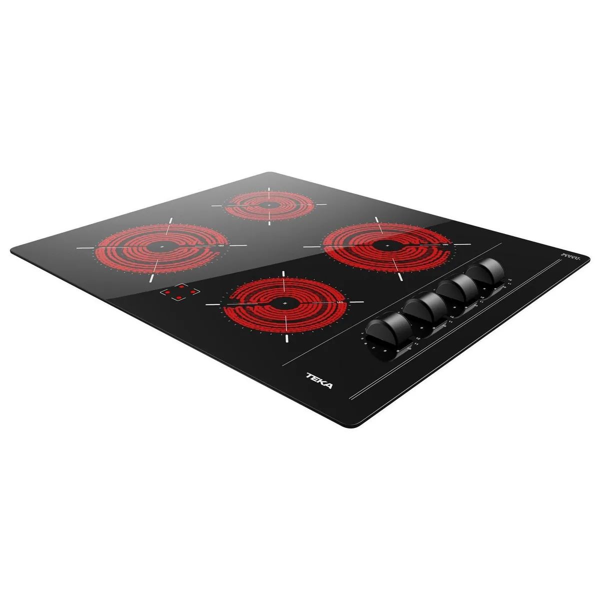 TEKA - Encimera Vitrocerámica 4 Platos Negro TBC-64000 XFL BK