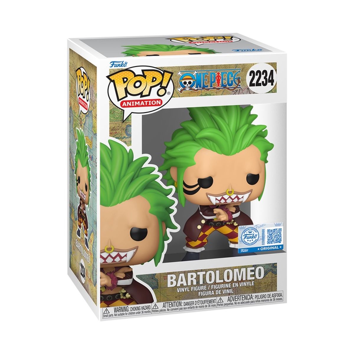 FUNKO - Funko Pop One Piece – Bartolomeo 2234 + Protector