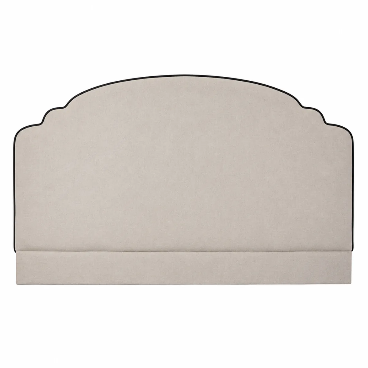 PAUZA - Respaldo Tapizado modelo Neruda beige claro Queen