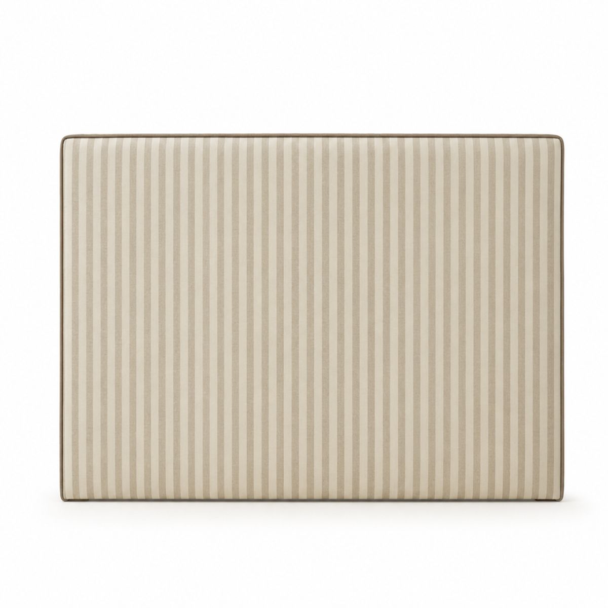 PAUZA - Respaldo Tapizado modelo Maqui rayas beige Super king
