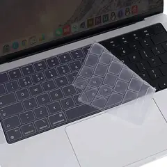 GENERICO - Cubre Teclado de Silicona para MacBook Pro 14 M1 / M2 / M3 / M4 / M5 Negro