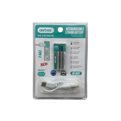 GENERICO - Pilas Recargables AAA USB-C 800mWh con Cable de Carga