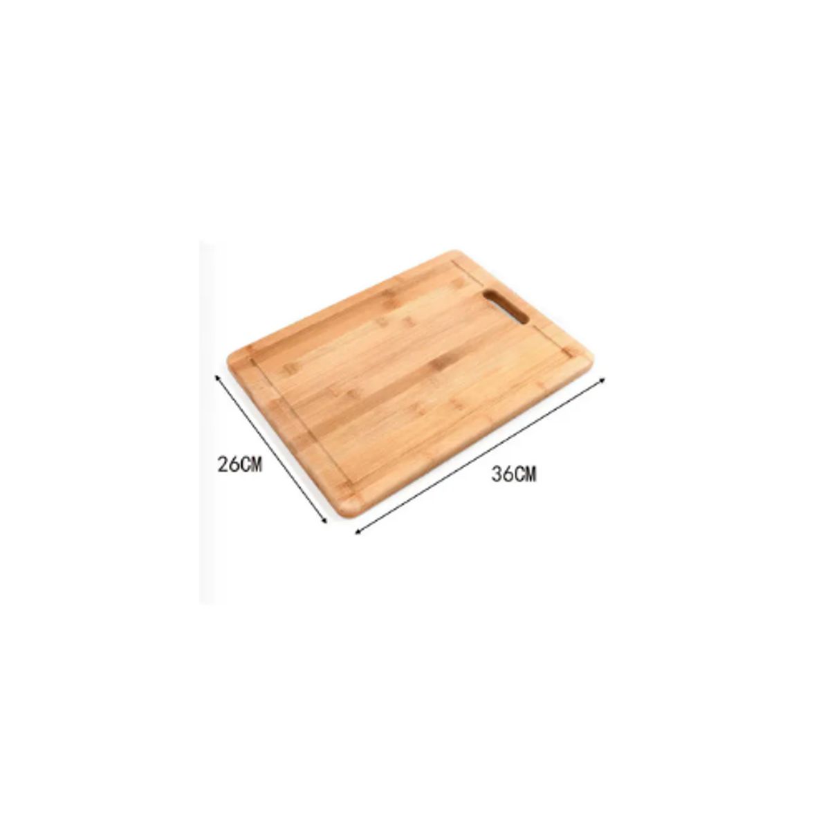 GENERICO - Tabla De Cortar Bambu 26X36CM Madera Cocina