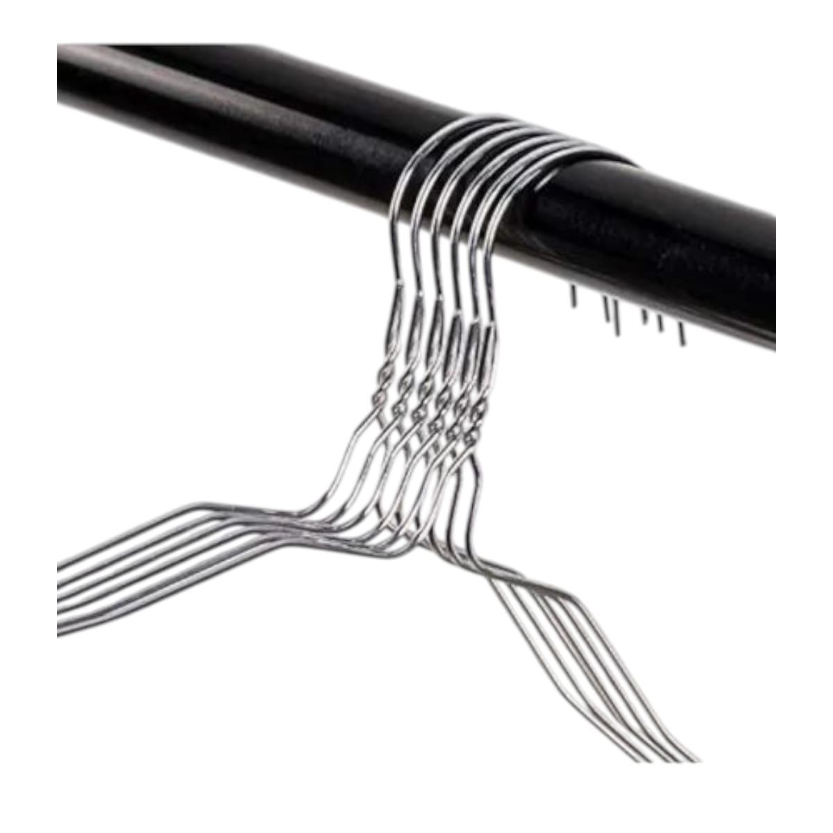 GENERICO - Pack 10 Colgador de Acero Inoxidable 28 cm