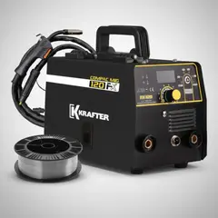 KRAFTER - Soldadora 3 En 1 - Mig Tig Arco 120A Pantalla Digital -