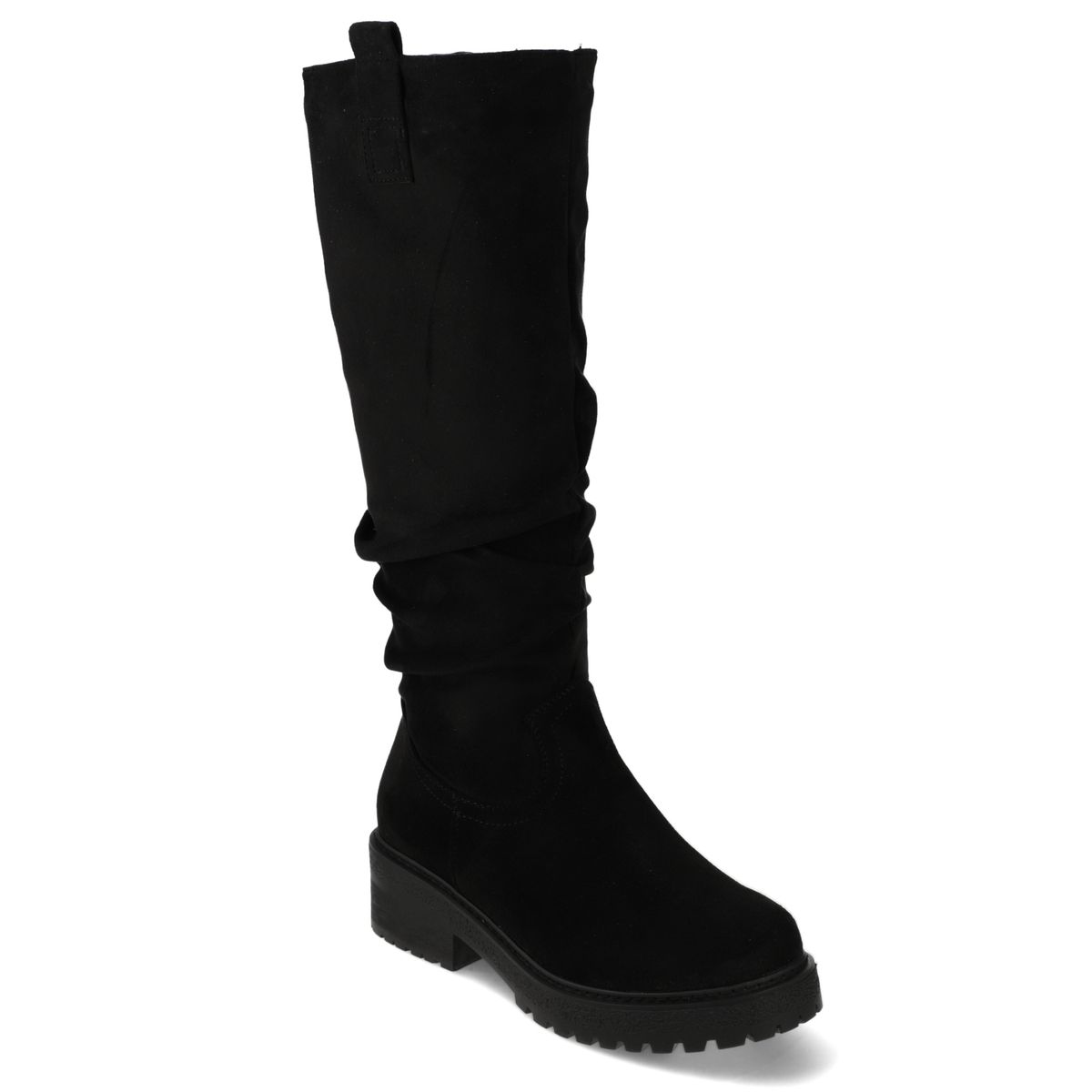 NEW WALK - Bota Caña Alta Fruncida  New Walk Negro