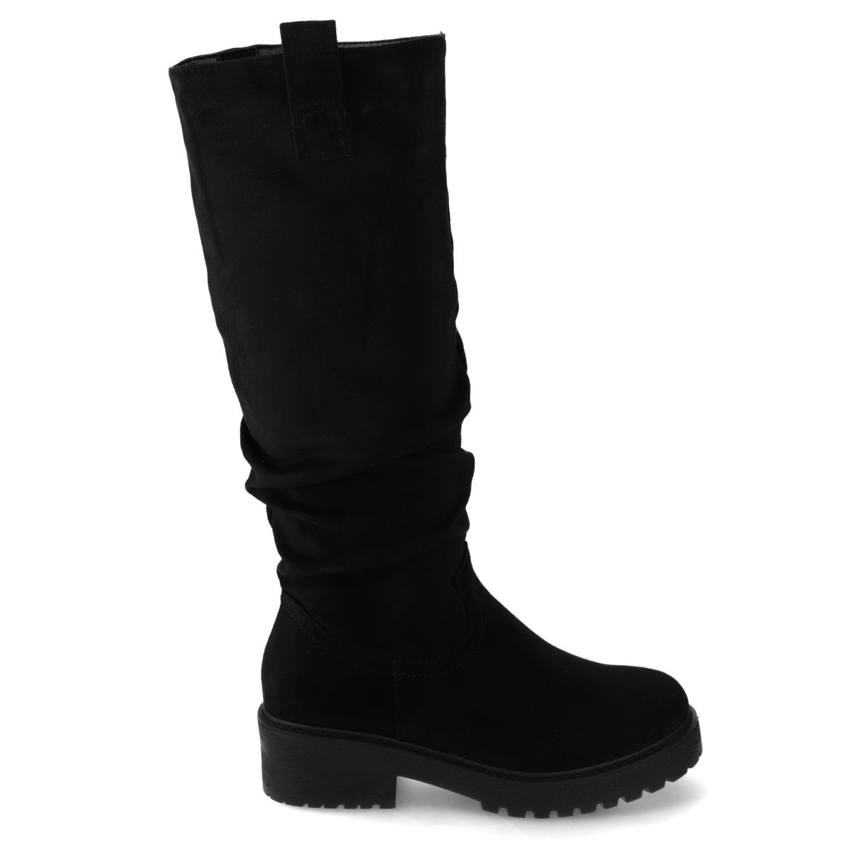 NEW WALK - Bota Caña Alta Fruncida  New Walk Negro