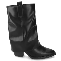 NEW WALK - Bota slouchy Negra