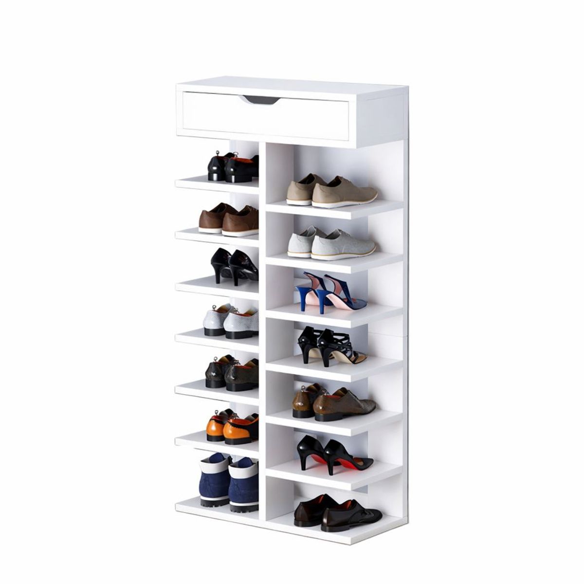 ACTUAL - Zapatero Organizador de Calzado 7 Niveles Rack para Zapatos Resistente y Fácil Armado