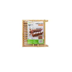 GENERICO - Estante Organizador De Platos De Madera 34X43CM