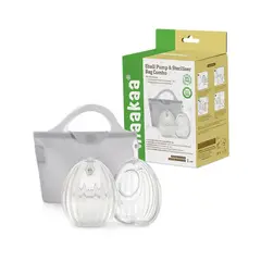 HAAKAA - Set de 2 Shells Recoletoras + Bolsa Esterilizadora de 750 ml -
