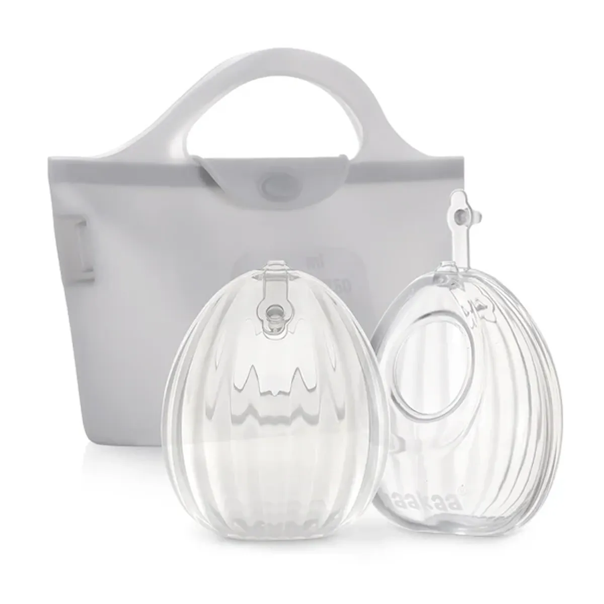 HAAKAA - Set de 2 Shells Recoletoras + Bolsa Esterilizadora de 750 ml - haakaa