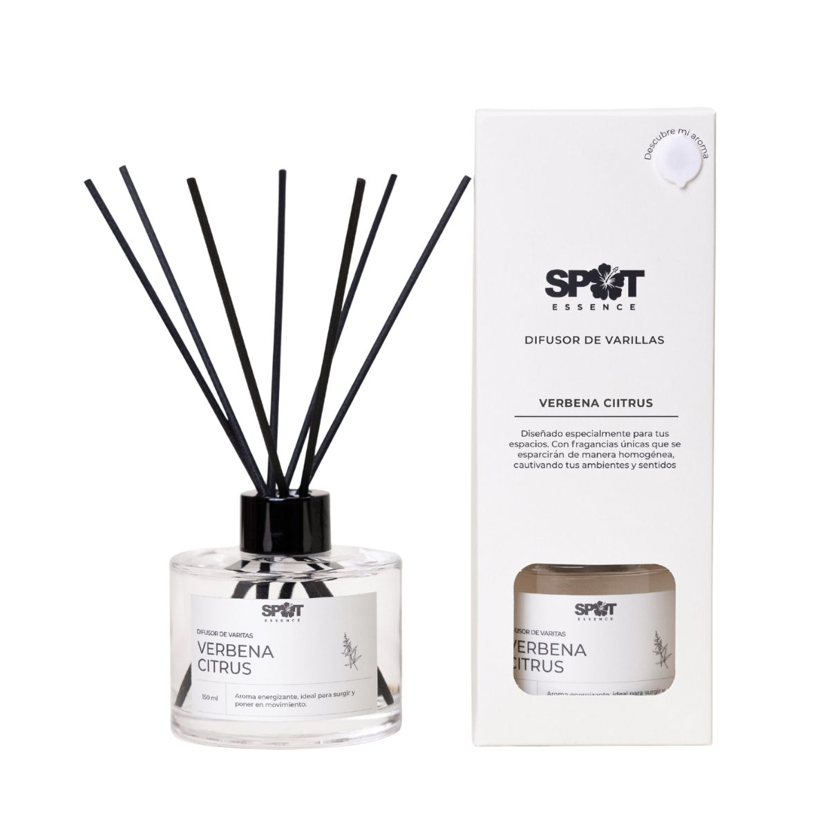 SPOT ESSENCE - Pack Home Spray + Difusor de Varillas Verbena Citrus Spot Essence