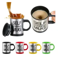 GENERICO - Tazón Self Mug Con Revolvedor Automático Eléctrico