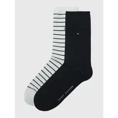 TOMMY HILFIGER - Pack De 2 Calcetines De Rayas Multicolor
