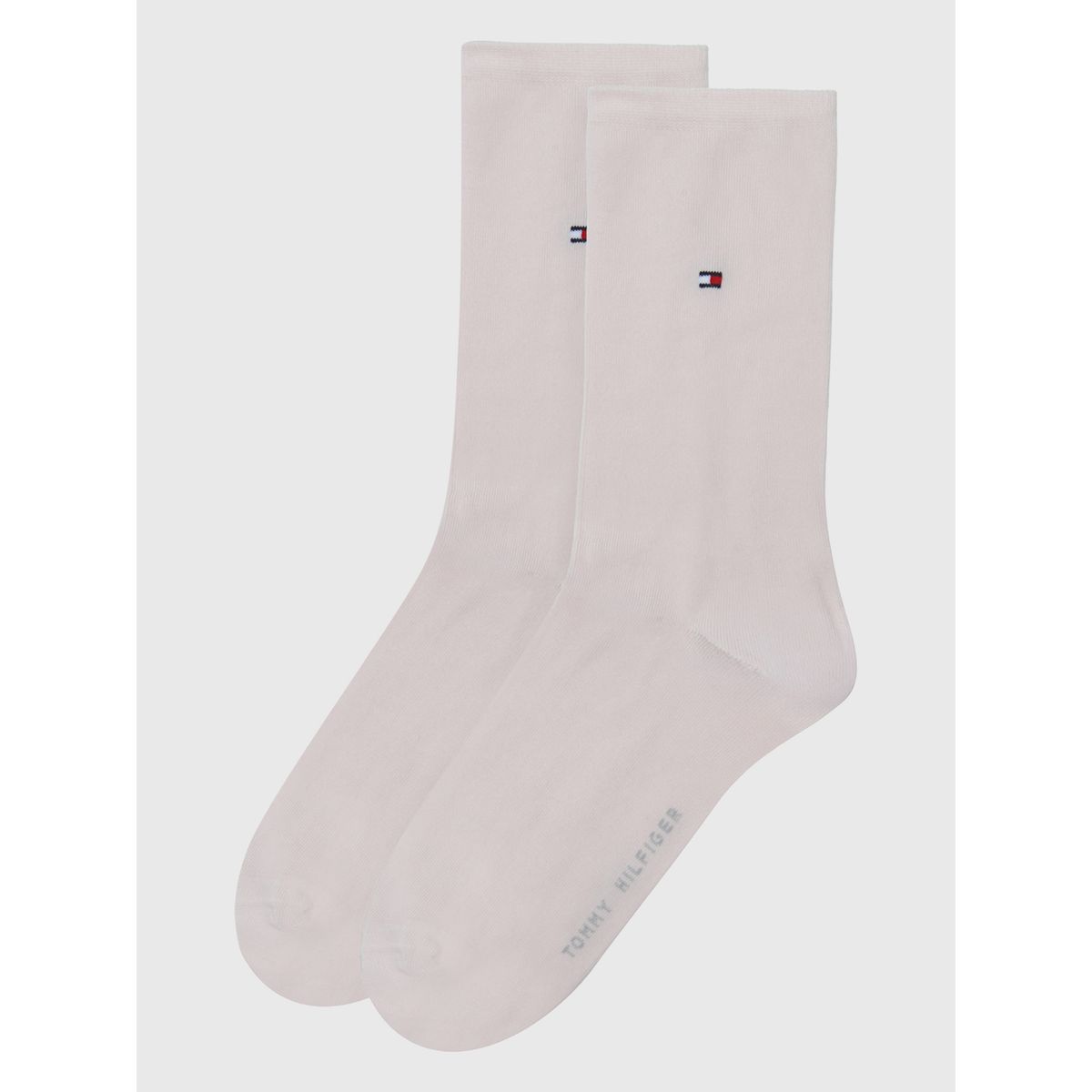 TOMMY HILFIGER - Pack De 2 Calcetines Con Logo Rosa Tommy Hilfiger