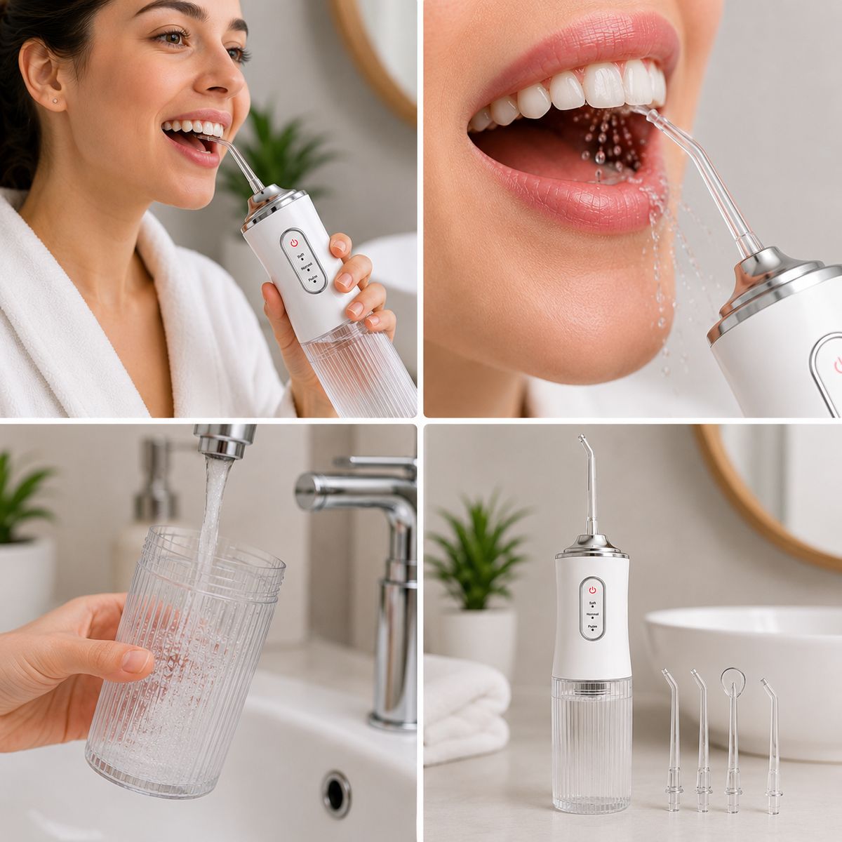 GENERICO - Irrigador Bucal Portatil Usb Recargable Limpieza Dental Pro
