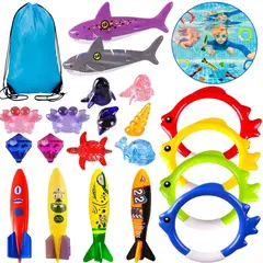 GENERICO - 20 Piezas Juguetes De Buceo Para Niños Juguetes Para Piscina Playa Regalos Para Niños