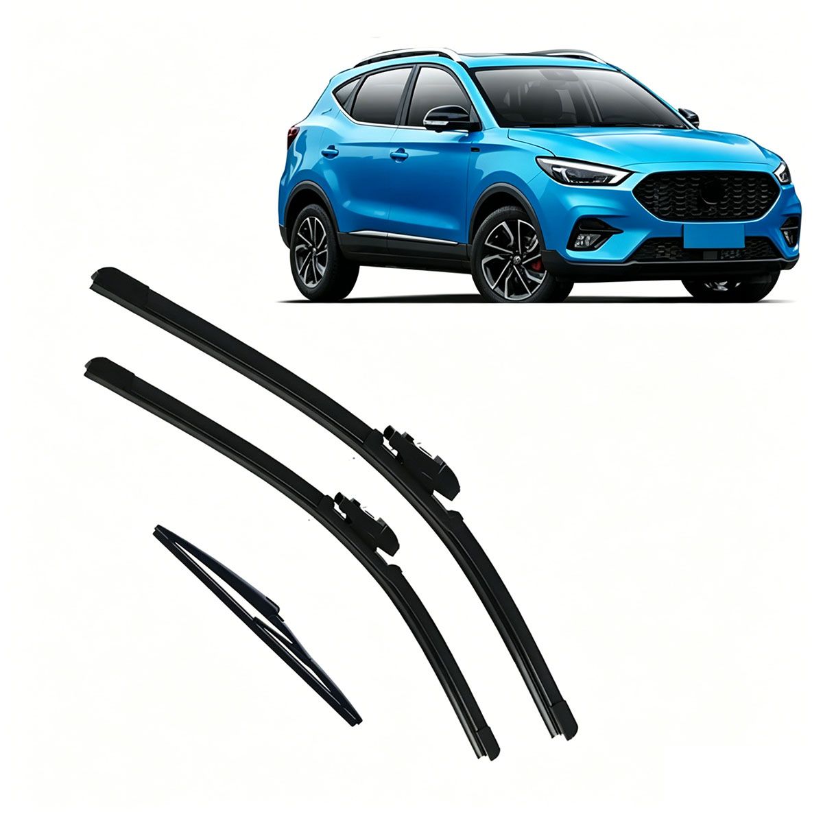 MOONCORE - Juego De 3 Limpiaparabrisas Para Mg Zs Ev, 24 +14 +10