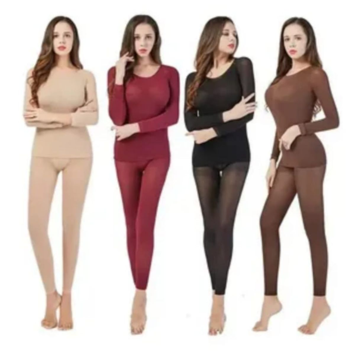 QIKUN - Conjunto Térmico Primera Capa con Faja Modeladora Integrada