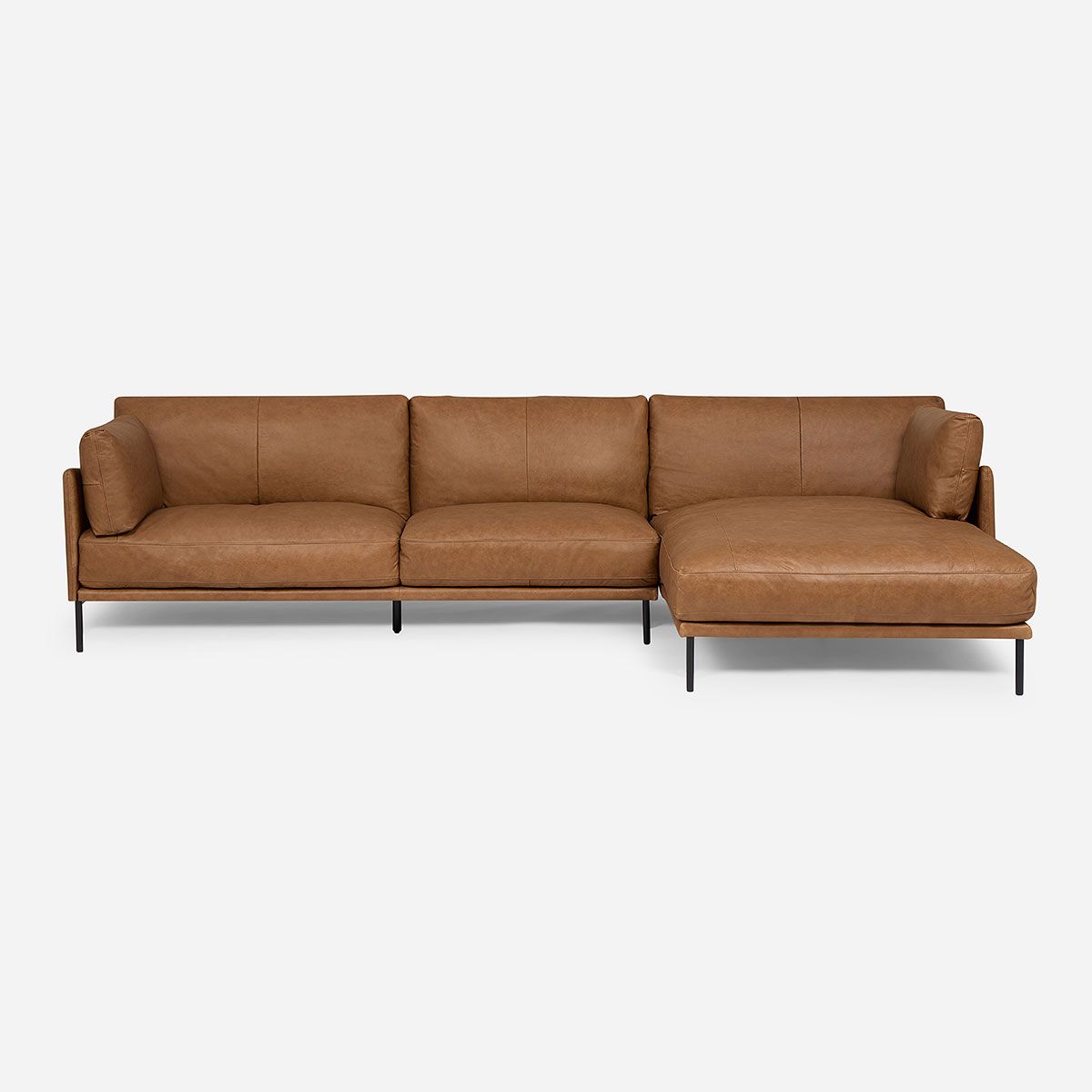 ROSEN - Seccional Thamova Derecho Cuero Color Café