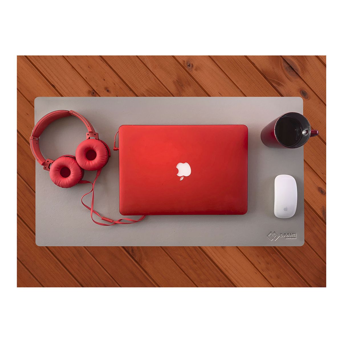 DAVANTI - Mouse Pad XL Office Pad Gris Claro