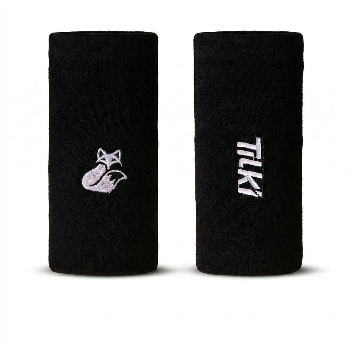 TILKI - Muñequera Tilki Larga XL Terry Negra X2 Tenis Padel