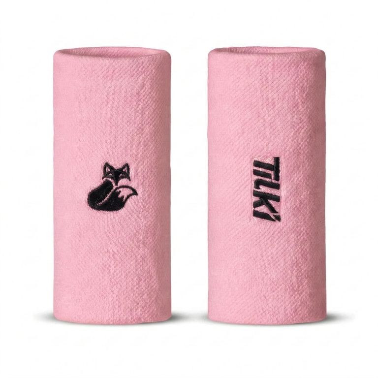 Munequera Larga XL Terry Rosa X2 Tenis Padel