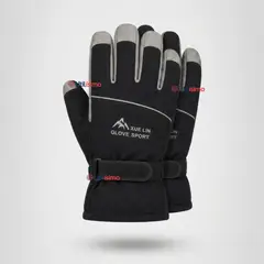 UTILISIMO - Guantes Para Moto Impermeables Negro Touchscreen Antideslizantes Térmicos