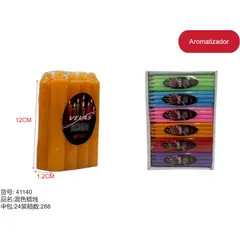 GENERICO - Vela LARGA - NARANJA - 12CM12CM