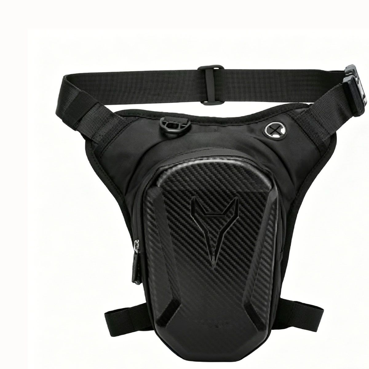 MOONCORE - Muslera Táctica Moto Fibra Carbono Rígida Impermeable Pro