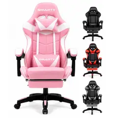 SMARTY - Silla Gamer Vector Ergonómica Reclinable Con Reposapiés