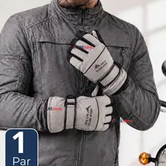 UTILISIMO - Guantes Esquí Gris Térmicos Impermeables TouchScreen Nieve Esquiar