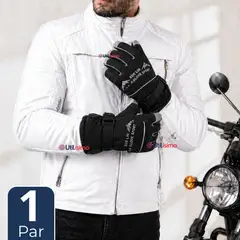 UTILISIMO - Guantes Esquí Negro Térmicos Impermeables TouchScreen Nieve Esquiar