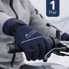 UTILISIMO - Guantes Esquí Azul Térmicos Impermeables TouchScreen Nieve Esquiar