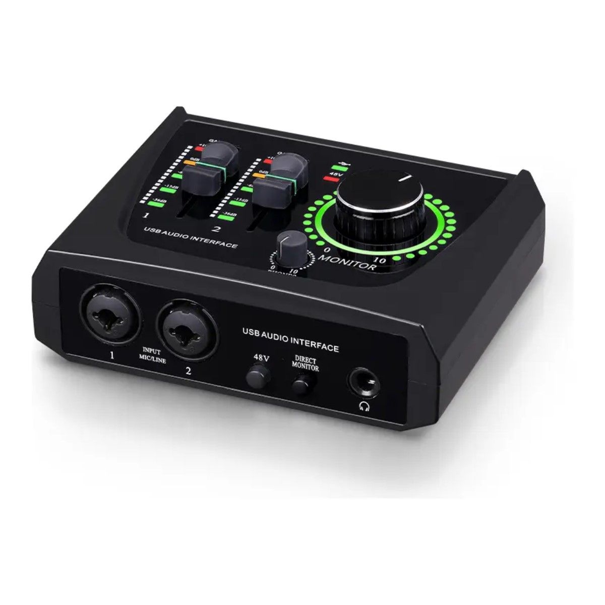 GENERICO - Mezclador De Sonido Usb Bomge De 22m Color Negro BELUG