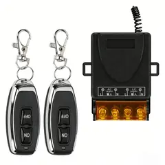 MOONCORE - Modulo Relé Inalámbrico 220v 30a Rf 433mhz Con 2 Controles