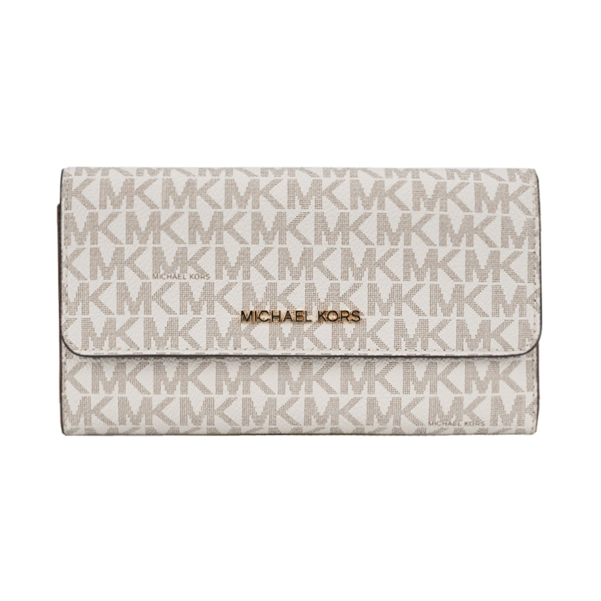 MICHAEL KORS - BILLETERA LARGA MUJER JET SET VAINILLA