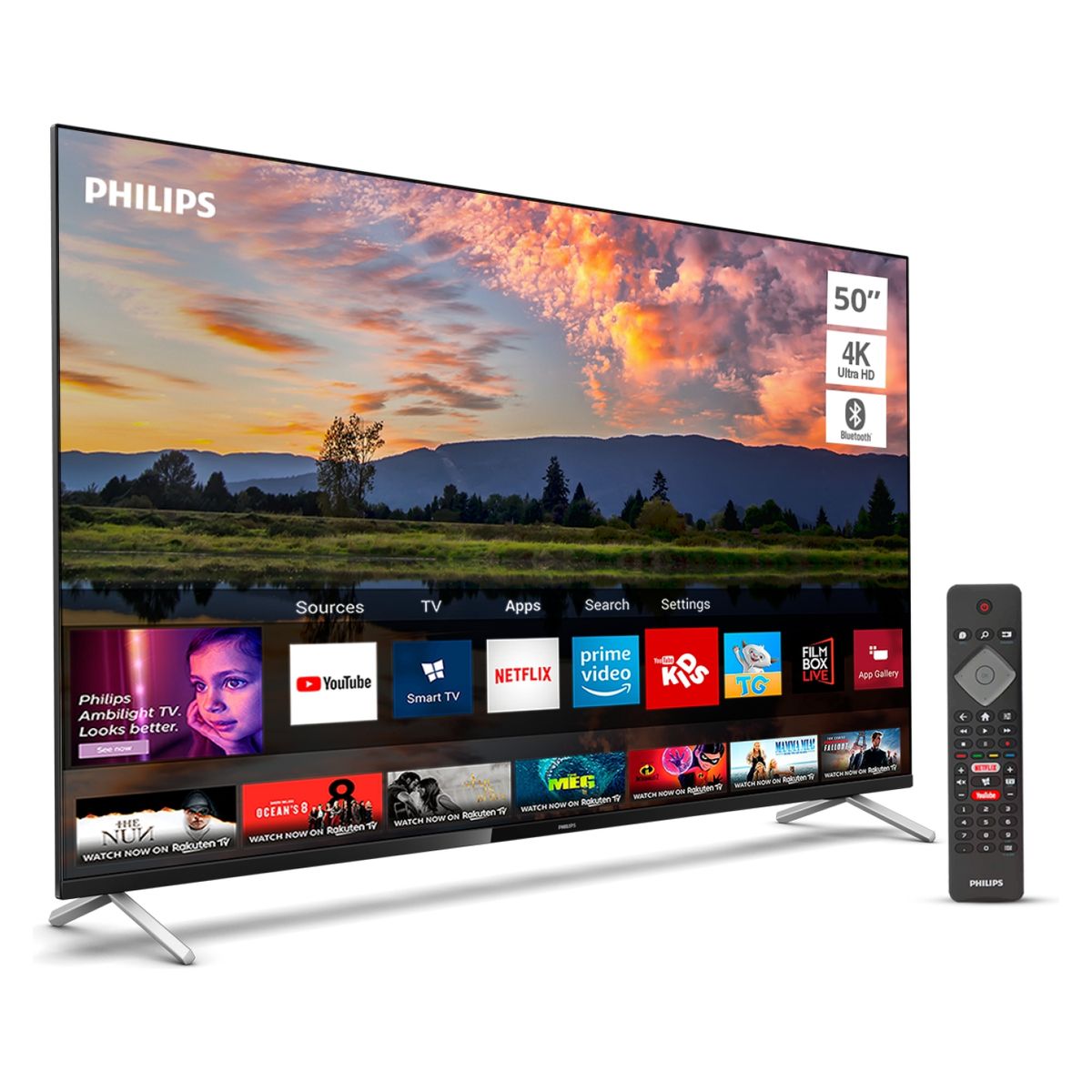 PHILIPS - Led 50" 50PUD7625 4K Ultra HD Smart TV