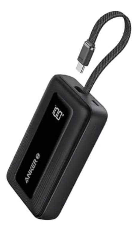 ANKER Power Bank 20000mAh Carga Rápida 30W Cable USB-C Integrado