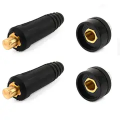 MOONCORE - Pack 2 Pares Conector Rápido Para Maquinas De Soldar 35-50