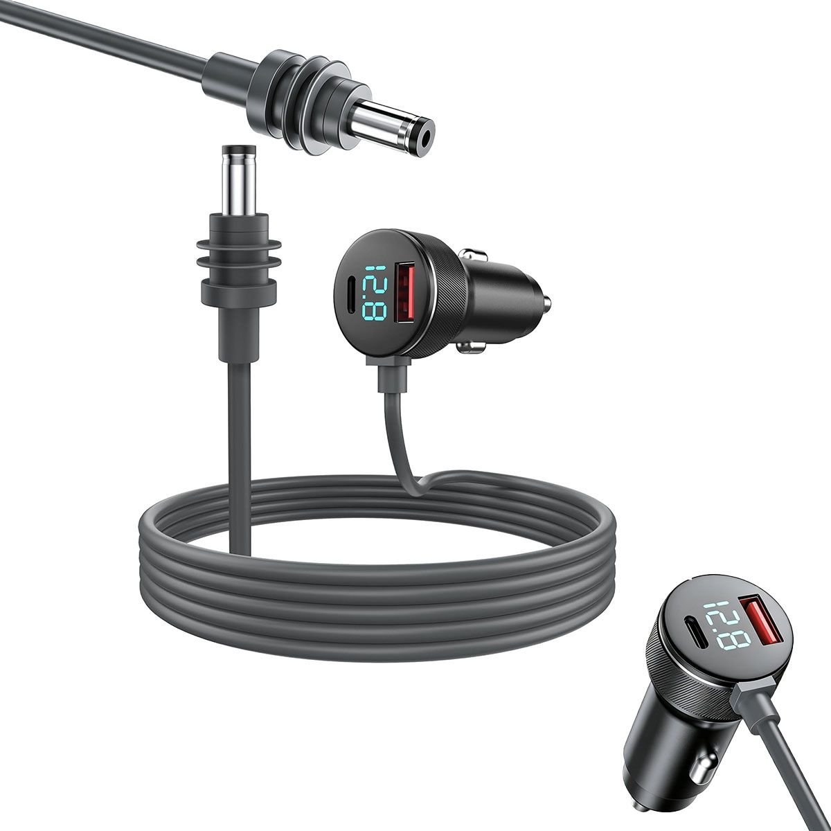 MOONCORE - Adaptador Auto Starlink Mini 3m, Con Usb-C+ Usb-A