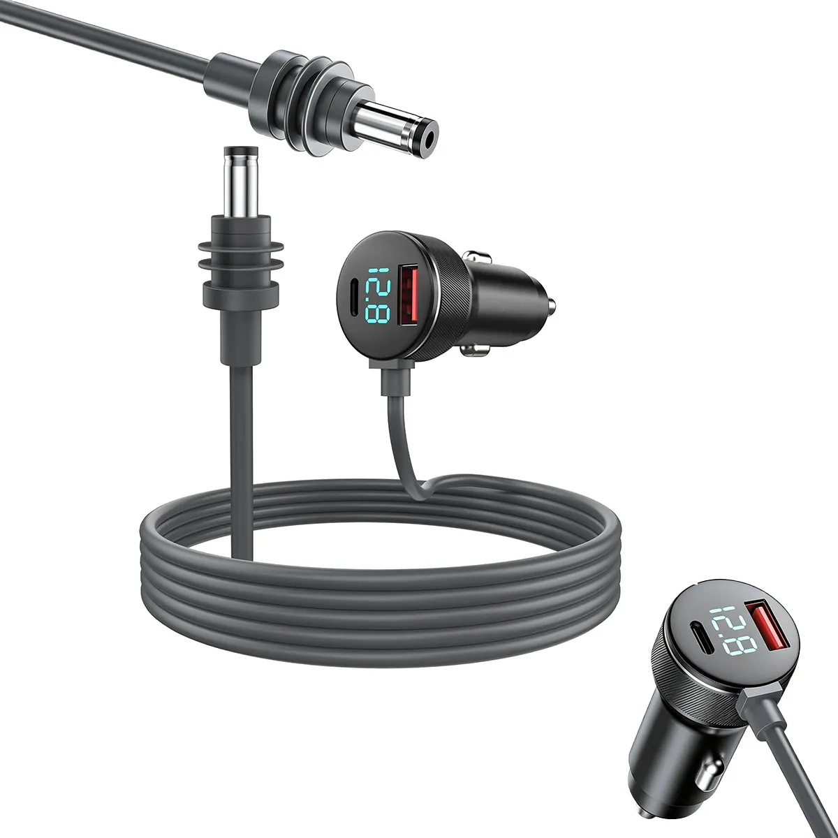 MOONCORE - Adaptador Auto Starlink Mini 3m, Con Usb-C+ Usb-A