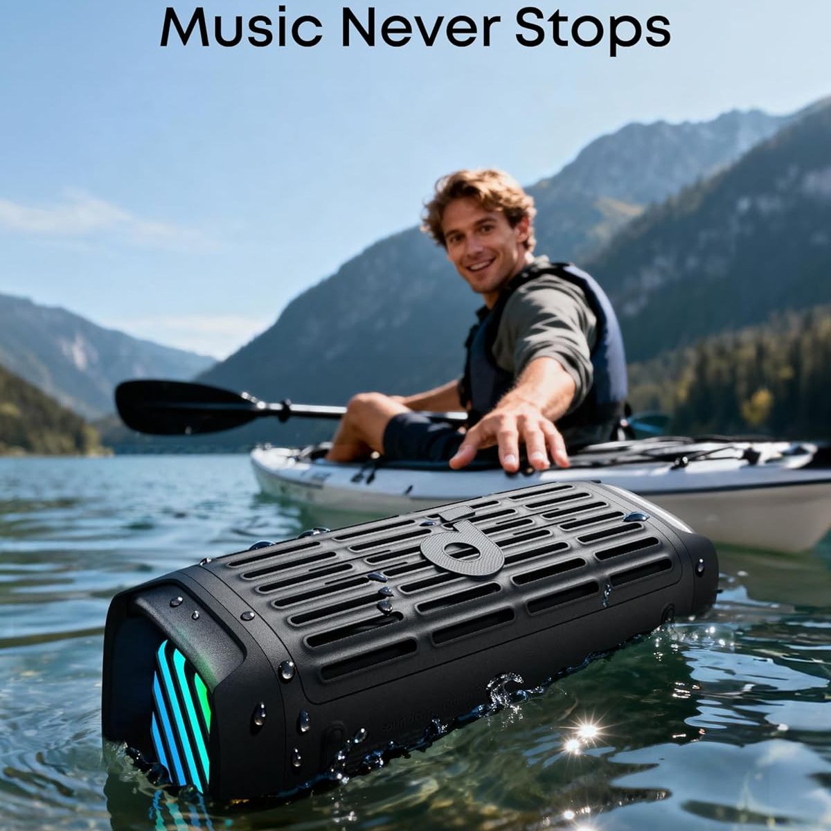 SOUNDCORE BY ANKER - Parlante Bluetooth 50W 16h IP68 BassUp 2.0 Portátil Outdoor Soundcore by Anker Boom 3i