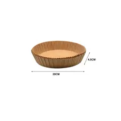 GENERICO - Papel Para Freidora De Aire 20CM Redondo 50unid 5 8L