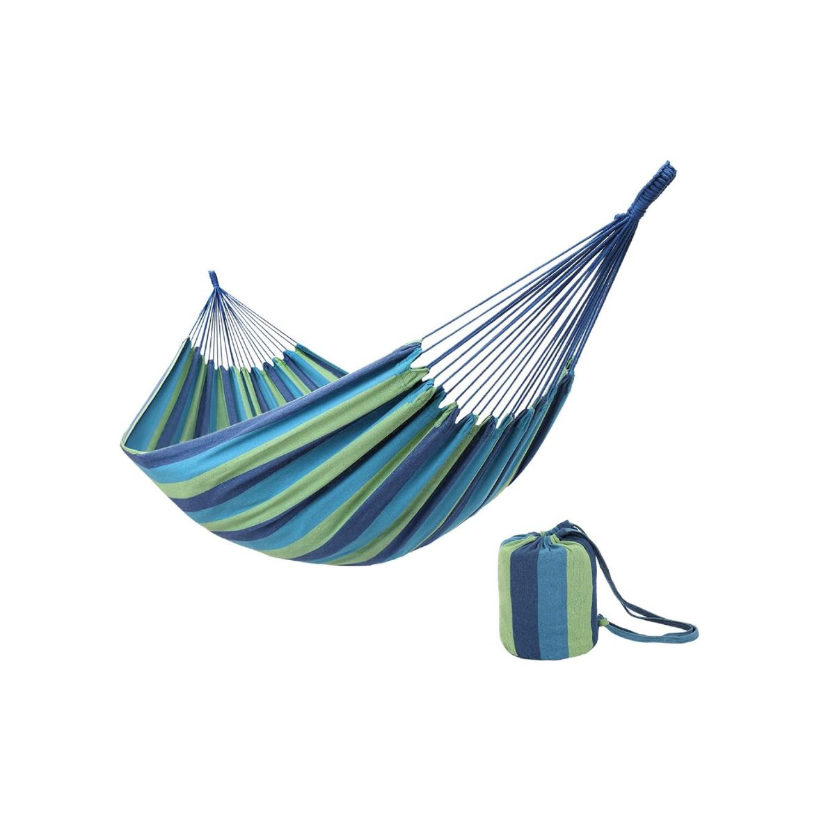 GENERICO - Hamaca Camping o Jardin 150x200cm - Azul