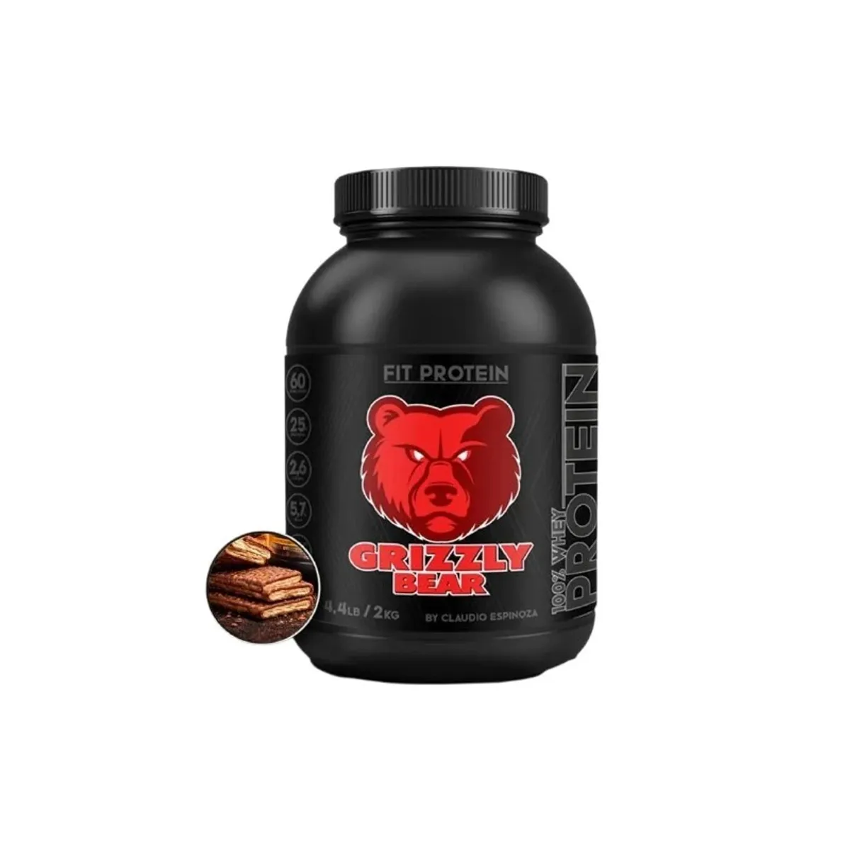 GENERICO - PROTEINA FIT PROTEIN TOBLETOM 2KG 60 SERVICIOS - GRIZZLYBEAR