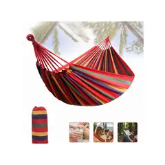GENERICO - Hamaca Camping o Jardin 240X150cm - Multicolor