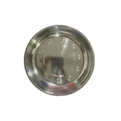 GENERICO - Plato Hondo De Acero Inoxidable - 22 cm